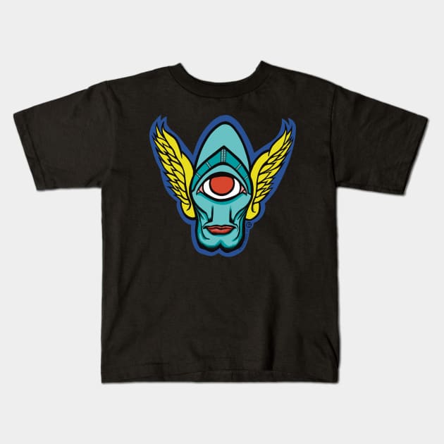 Volo Deus Kids T-Shirt by Art from the Blue Room